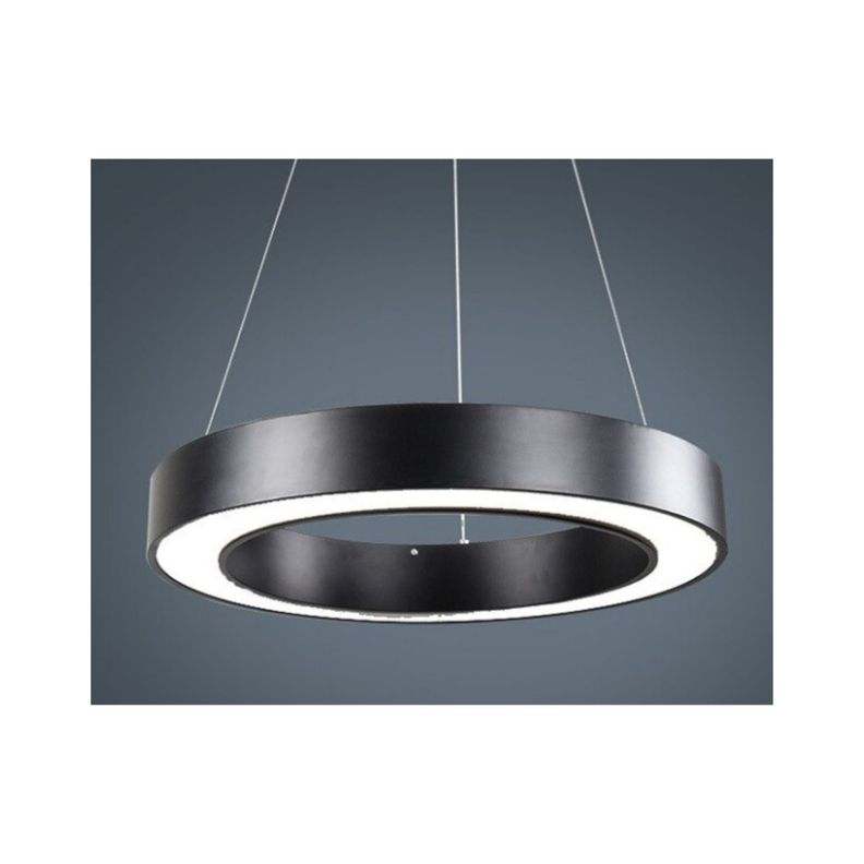 Lámpara Led Colgante Redonda Moderna  60cm 36w Luz Fría-2
