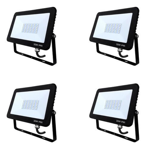 Foco Proyector Led 30w Exterior Pack 4 Unidades-0
