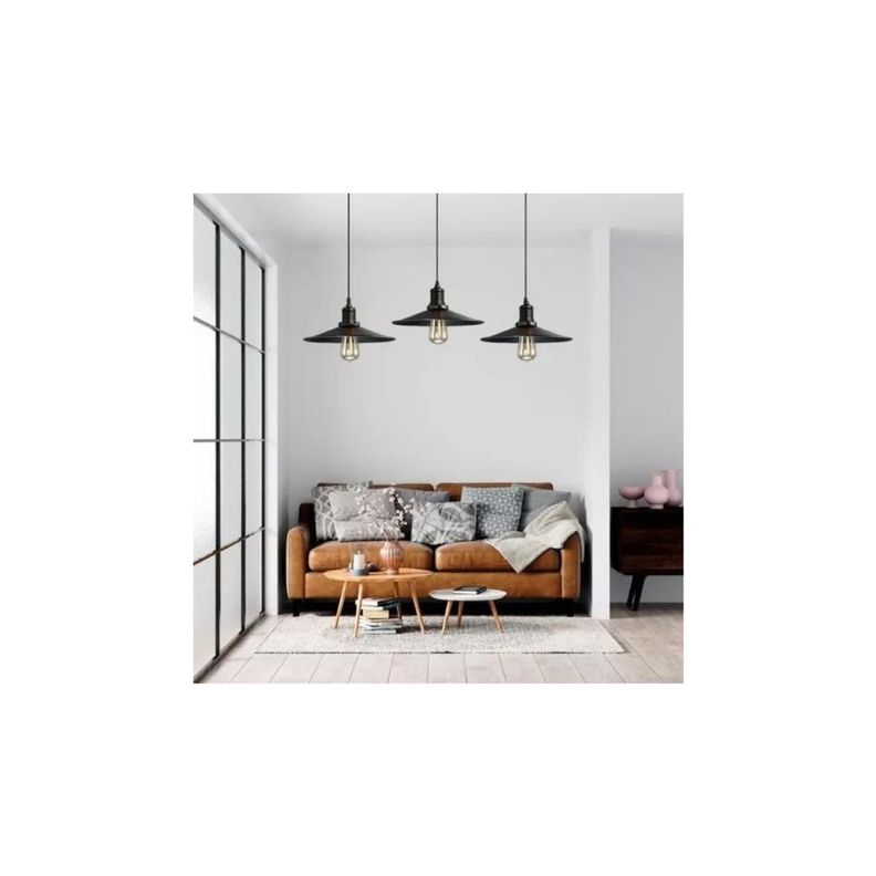 Lampara Techo  Soquete E27 Vintage Decoración Retro Interior-2