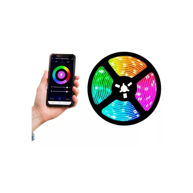 Luces Tik Tok Wifi Cinta Led Rgb 16 Colores 5 Metros-0
