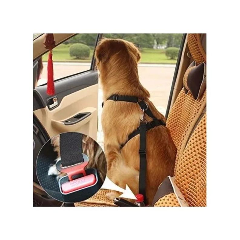 Cinturón De Seguridad Para Perro Gato En Auto Viajes Mascota-1