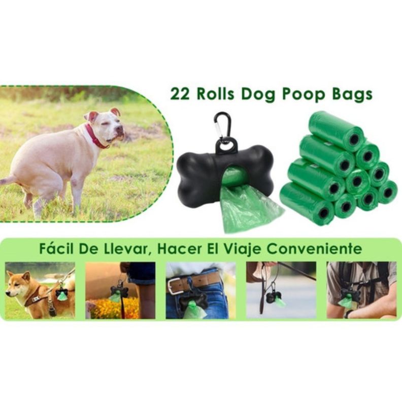 Bolsa Ecologica Desecho De Mascotas 6 Rollos De 15 Bolsas Cu-2