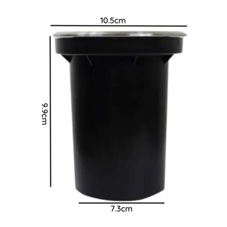 Foco Embutido Piso 10cm Porta Ampolleta Dicroico Exterior-2