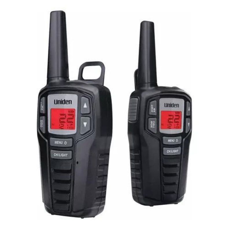 RADIO TRANSMISOR 2 VÍAS WALKIE TALKIE Uniden XS237-2C-0