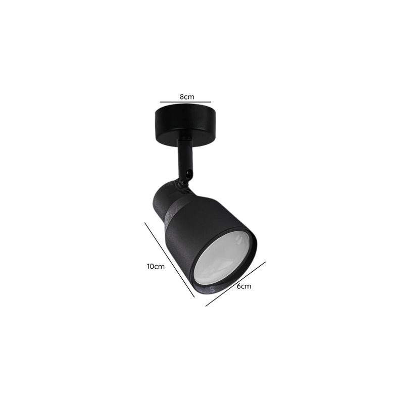 Aplique Foco Porta Ampolleta Dicroica Gu10 Moderno Dirigible-0
