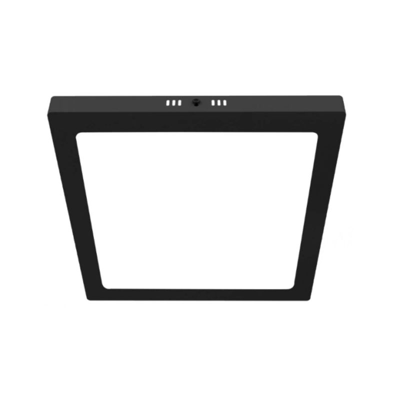 Panel Plafón Led 24w Sobrepuesto Cuadrado Borde Negro-2