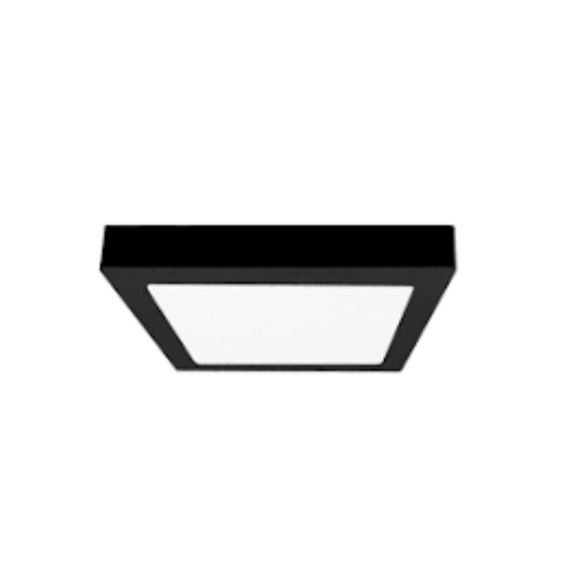 Panel Plafón Led 24w Sobrepuesto Cuadrado Borde Negro-4