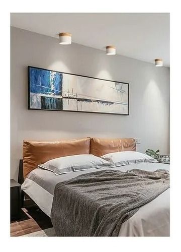 Panel Sobrepuesto Borde Madera Decorativo Led 6w Luz Fria-2
