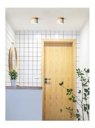 Panel Sobrepuesto Borde Madera Decorativo Led 6w Luz Fria-3
