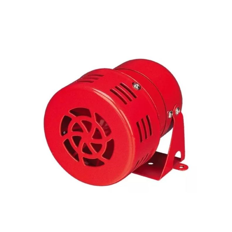 Sirena Metálica Mini Turbina 100db 220v Vdc Alarma Bocina-0
