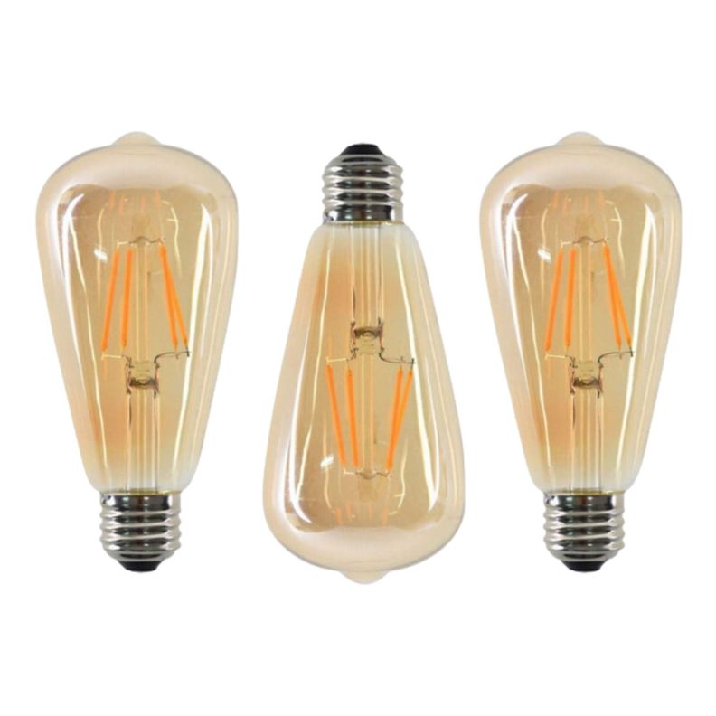 PACK 3 AMPOLLETA VINTAGE E27 LED ST64 4W KONNERGIE DEUS-0