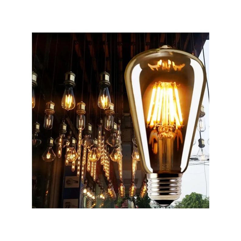 PACK 3 AMPOLLETA VINTAGE E27 LED ST64 4W KONNERGIE DEUS-3
