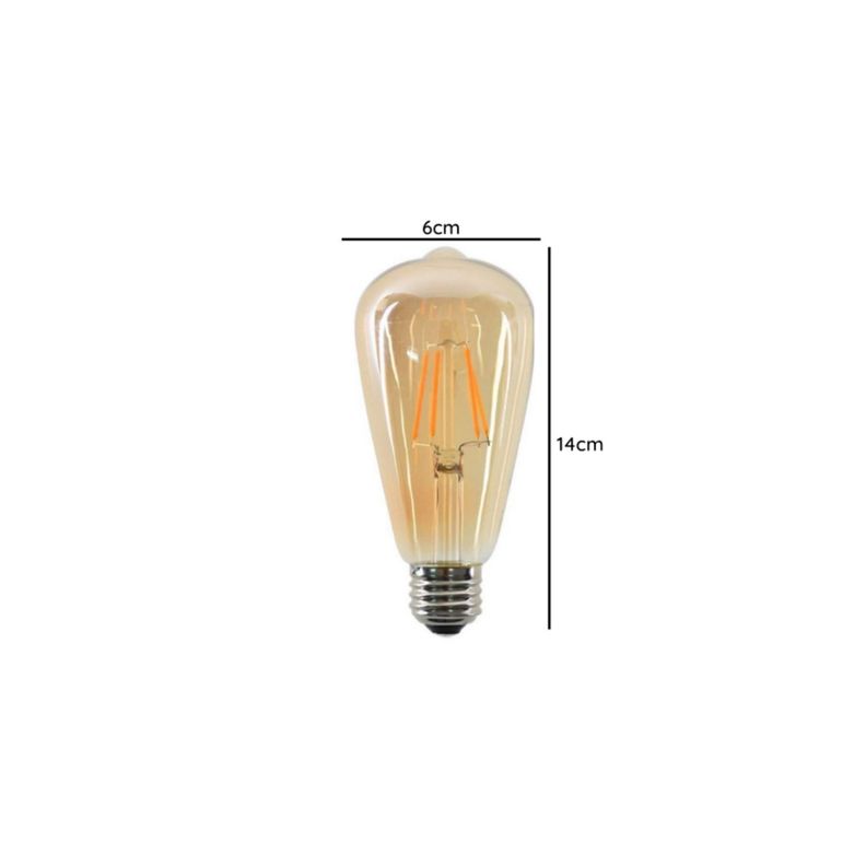 PACK 3 AMPOLLETA VINTAGE E27 LED ST64 4W KONNERGIE DEUS-5