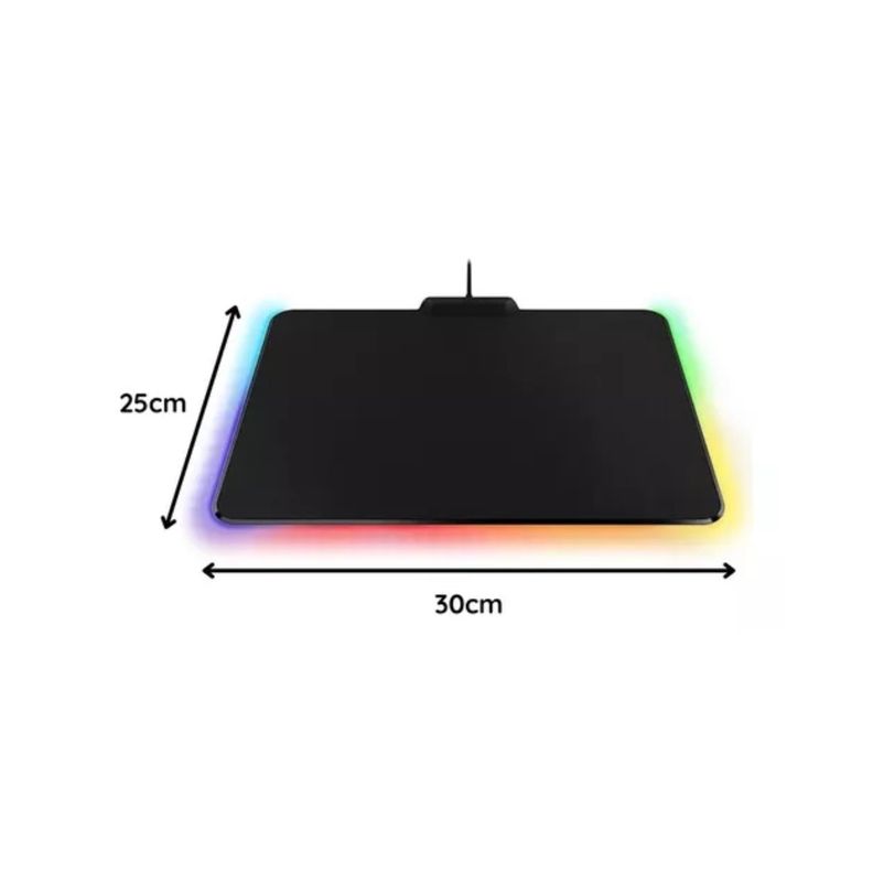 Mouse Pad Alfombrilla Antideslizante  /  Luz Led Rgb Gamer-1
