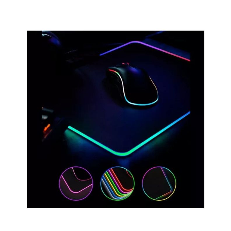 Mouse Pad Alfombrilla Antideslizante  /  Luz Led Rgb Gamer-4