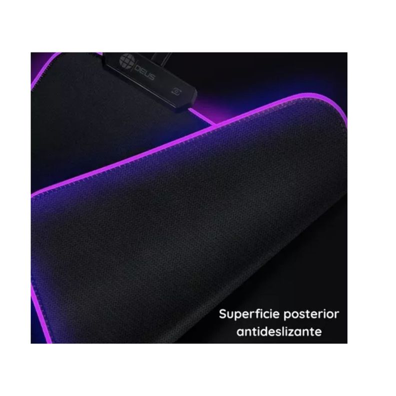 Mouse Pad Alfombrilla Antideslizante  /  Luz Led Rgb Gamer-5