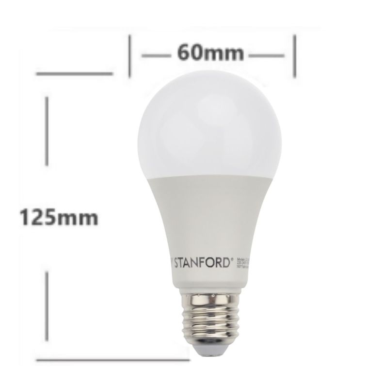 Pack X10 Ampolletas Led Base Rosca Normal E27 15w Sec-3