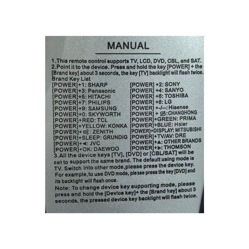 Control Remoto Compatible Televisor Universal Tv + Pilas-3