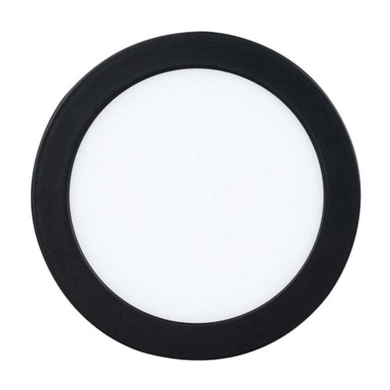 Panel Led Negro Sobrepuesto Redondo 18w 3 Años Garantía-1
