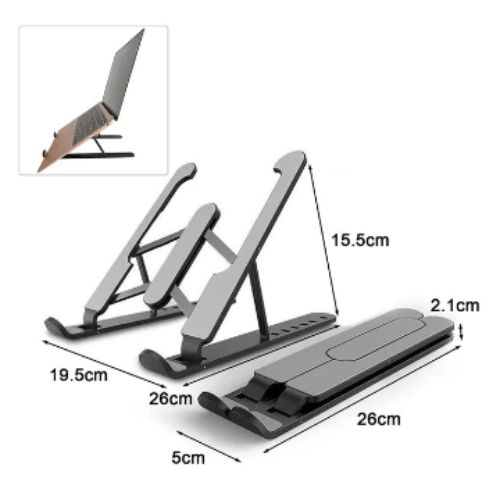 Base Apoyo Soporte Plegable Laptop Notebook MacBook Tablet-2