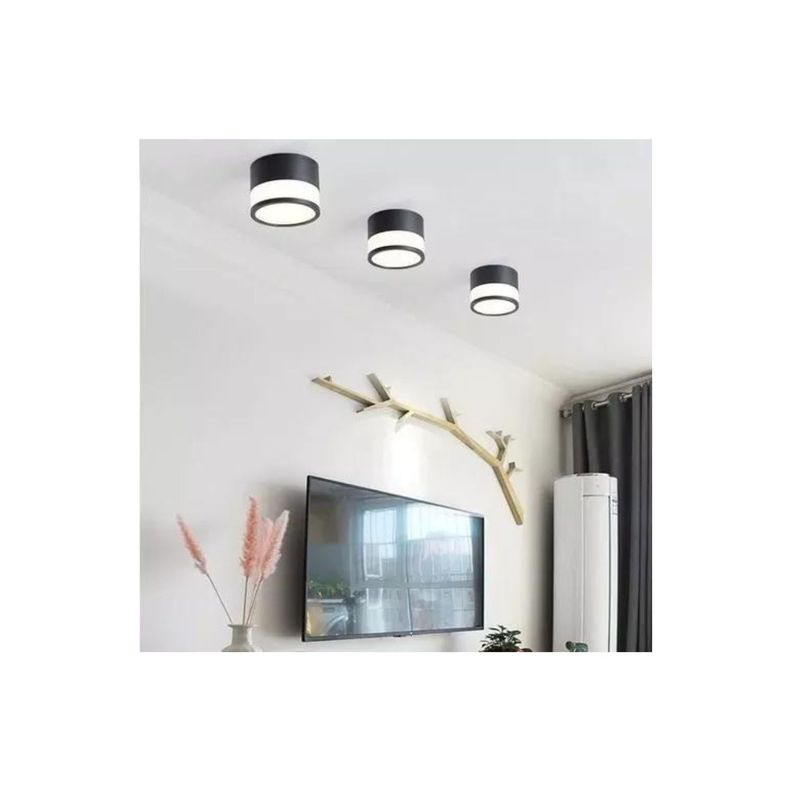 Panel Sobrepuesto Con Vidrio Decorativo Led 7w Luz Fría-2