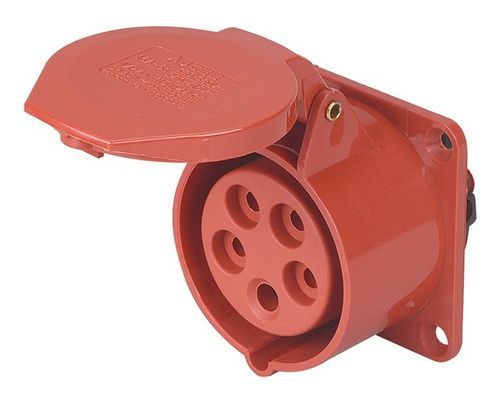 Enchufe Industrial Hembra Embutida Ip44 16a 380v 3p / n / t-0