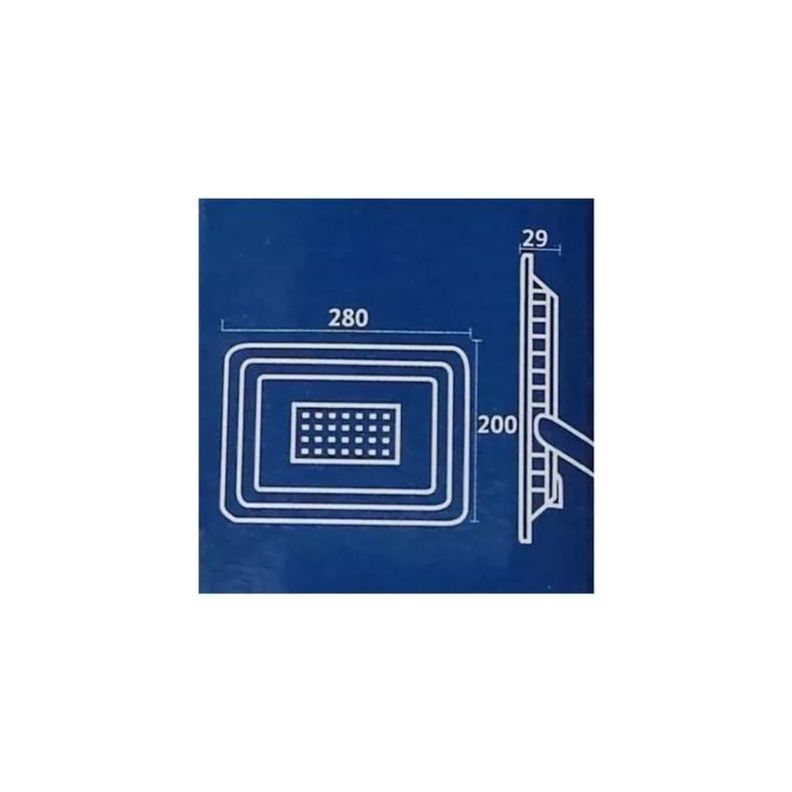Foco Proyector Area Led 100w Eco Seguridad Sec Pack 3-3