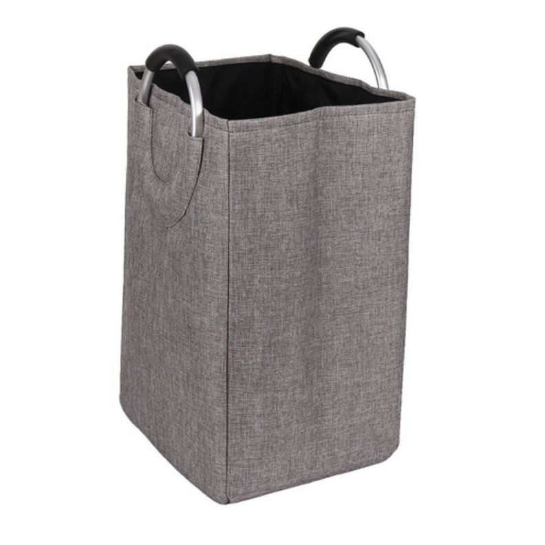 Cesta De Ropa Sucia Plegable Grande Mango De Metal Laundry-2
