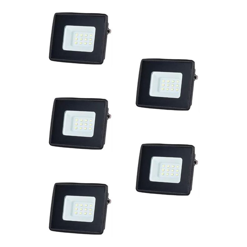Foco Proyector De Area Led 10w Exterior Seguridad Perímetro-0
