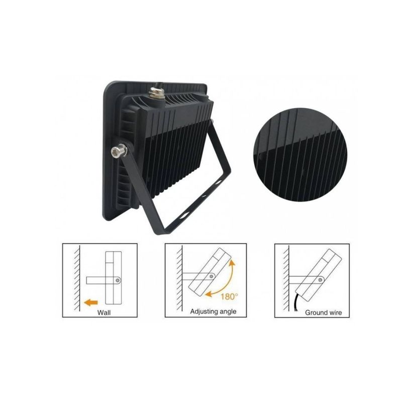 Foco Proyector De Area Led 10w Exterior Seguridad Perímetro-2