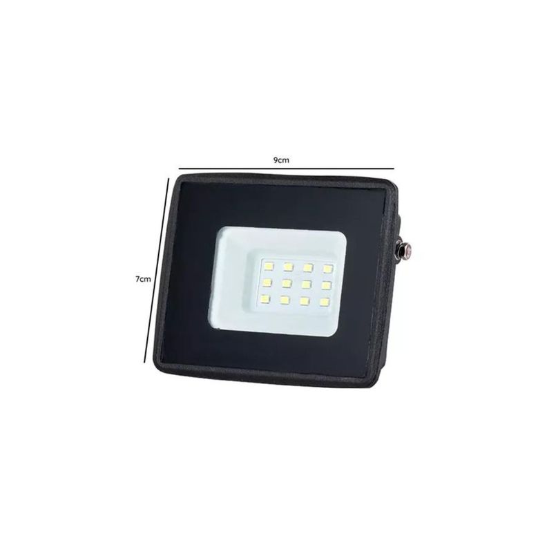 Foco Proyector De Area Led 10w Exterior Seguridad Perímetro-1