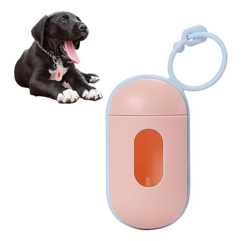 Practico Dispensador Porta Bolsa Desechos Mascotas Paseo-1