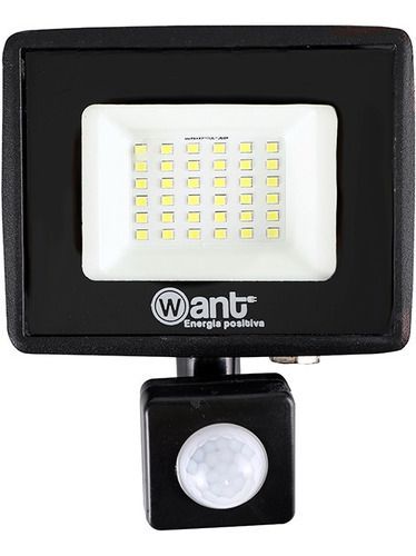 Foco Proyector De Area Led Con Sensor 30w Sec Exterior-0