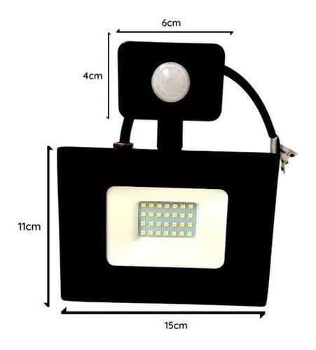 Foco Proyector De Area Led Con Sensor 30w Sec Exterior-3