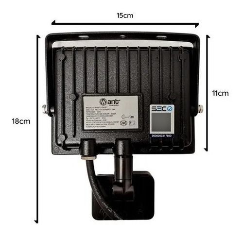Foco Proyector De Area Led Con Sensor 30w Sec Exterior-4