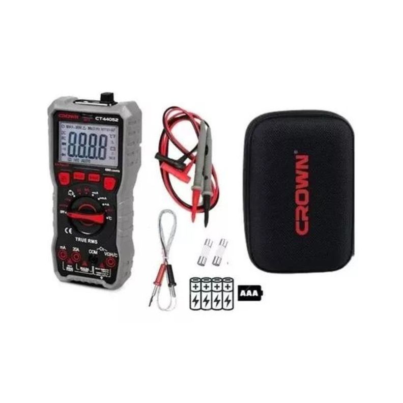Multimetro Multi Tester Medidor Digital Portatil 750v Crown-5