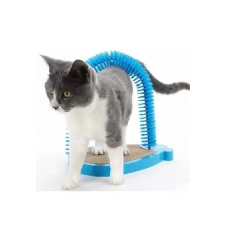 Rascador Masajeador Juguete Cepillo Limpiador Para Gatos-4