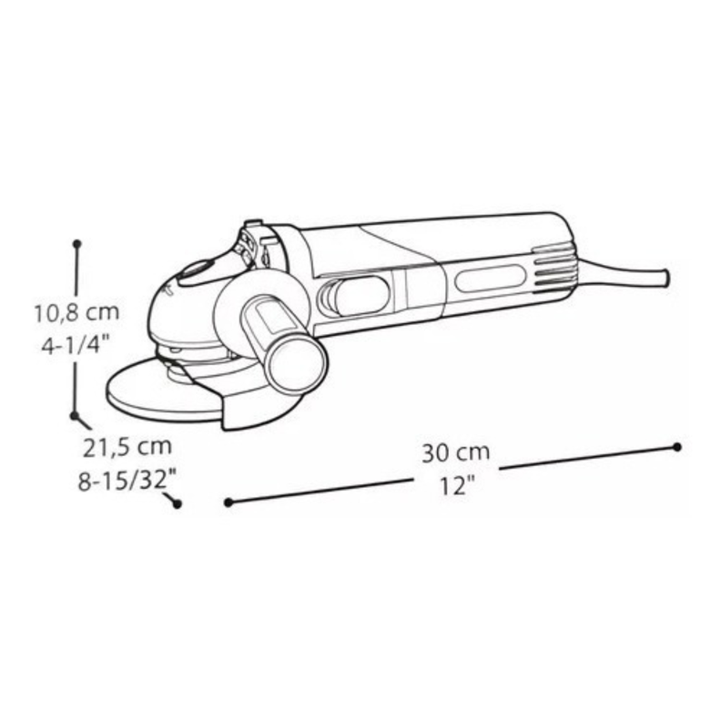 Esmeril Galletero Angular Crown 4.5 115mm 700w-5