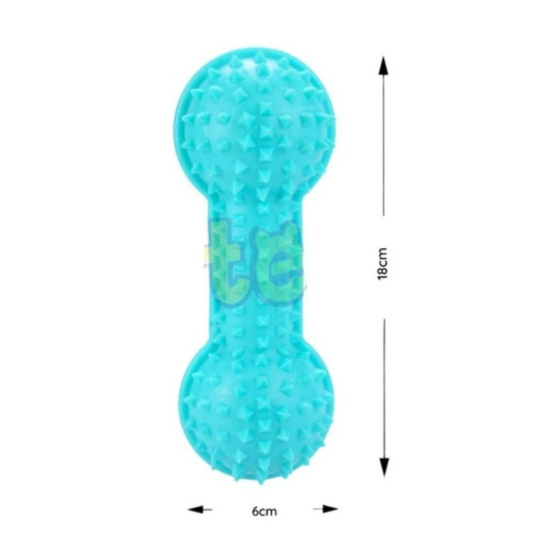 Mancuernas  Juguete Mascota Hueso Goma Con Sonido Para Perro-1