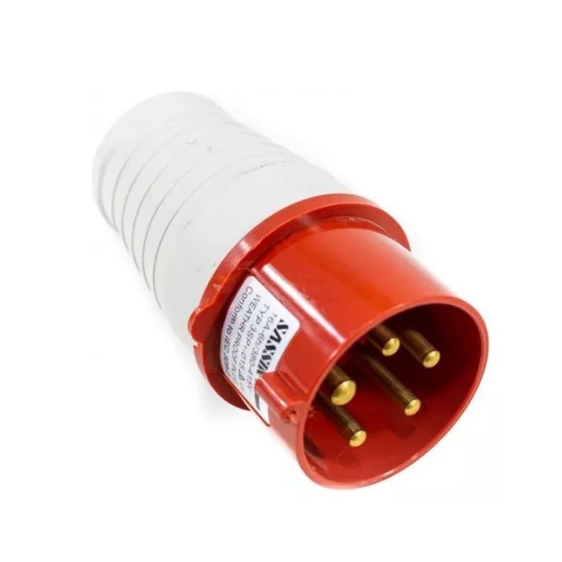Enchufe Industrial Macho Volante Ip44 16a 380v 3p / n / t-3