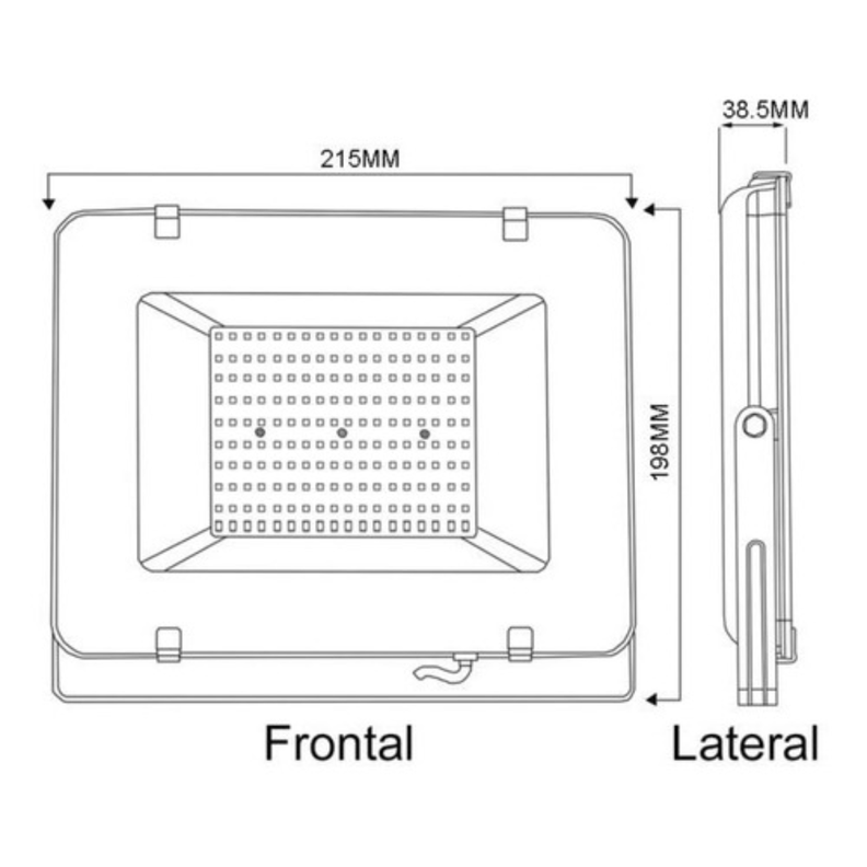 Pack 2 Foco Led 100w Sec 18000lm+soporte Atril Trípode 150cm-2