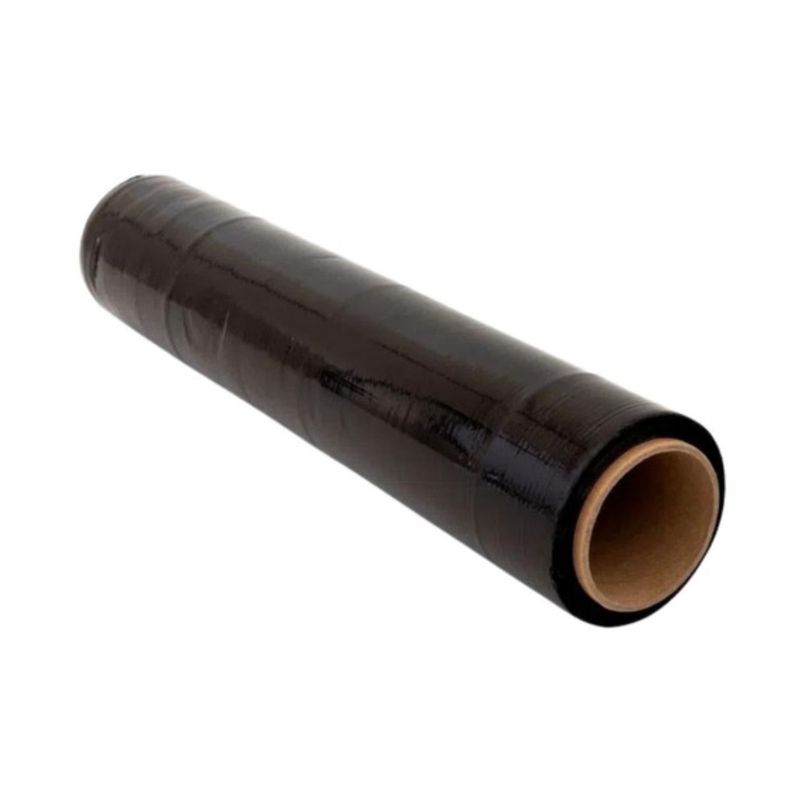 Film Negro Super Strech Embalar 300 Metros Alusa 3,1kg-0