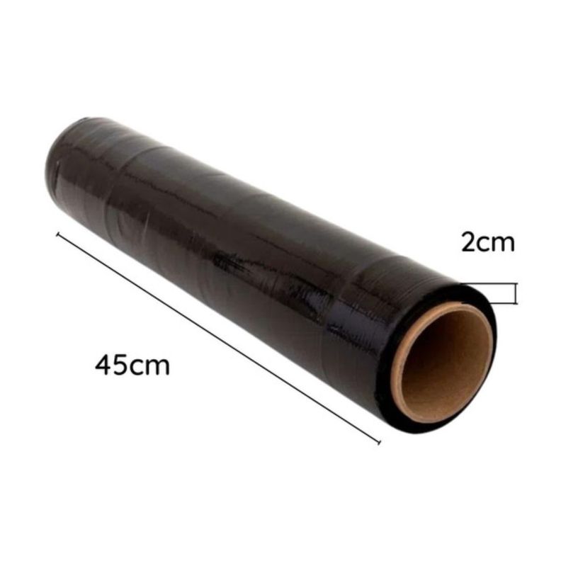 Film Negro Super Strech Embalar 300 Metros Alusa 3,1kg-1