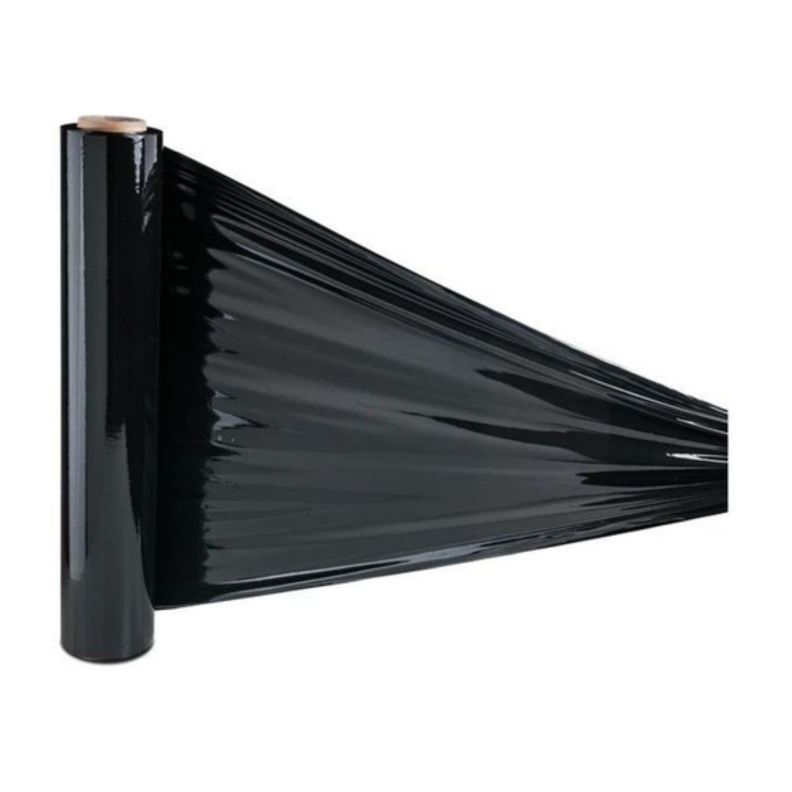 Film Negro Super Strech Embalar 300 Metros Alusa 3,1kg-3