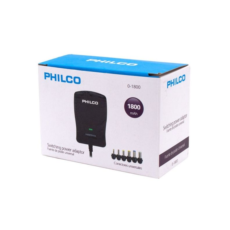 Adaptador de corriente Eliminador de Pilas 1800 mAH Philco-1