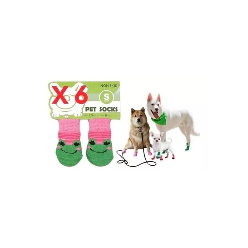 Super Pack X6 Calcetines Calzado Fashion Mascota Perro Gato-0