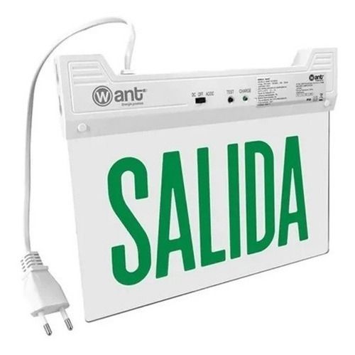 Luz Led Letrero Señalética Emergencia Salida Sec 0.3w 8.3lm-0