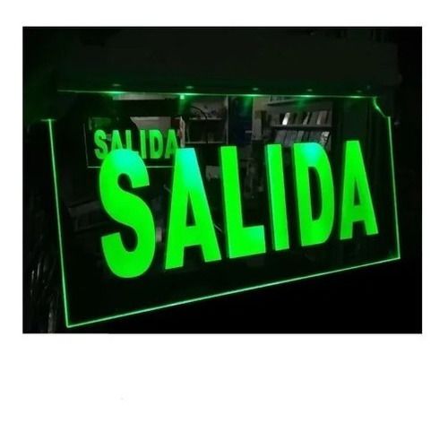 Luz Led Letrero Señalética Emergencia Salida Sec 0.3w 8.3lm-3