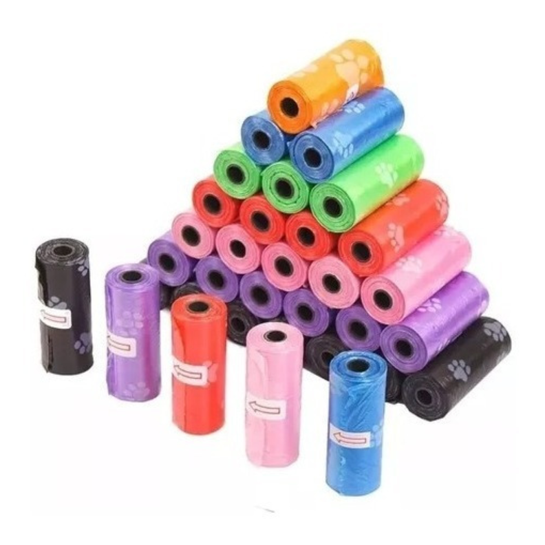 120 Rollos 1800 Bolsas Desechos Perro Repuestos Mascota Gato-1