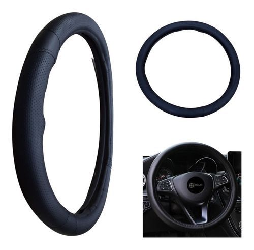Forro Cubre Volante Deportivo Eco Cuero Auto Universal-0